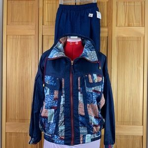 Vintage River Edge RE Sport Navy Jogging Suit Tracksuit S